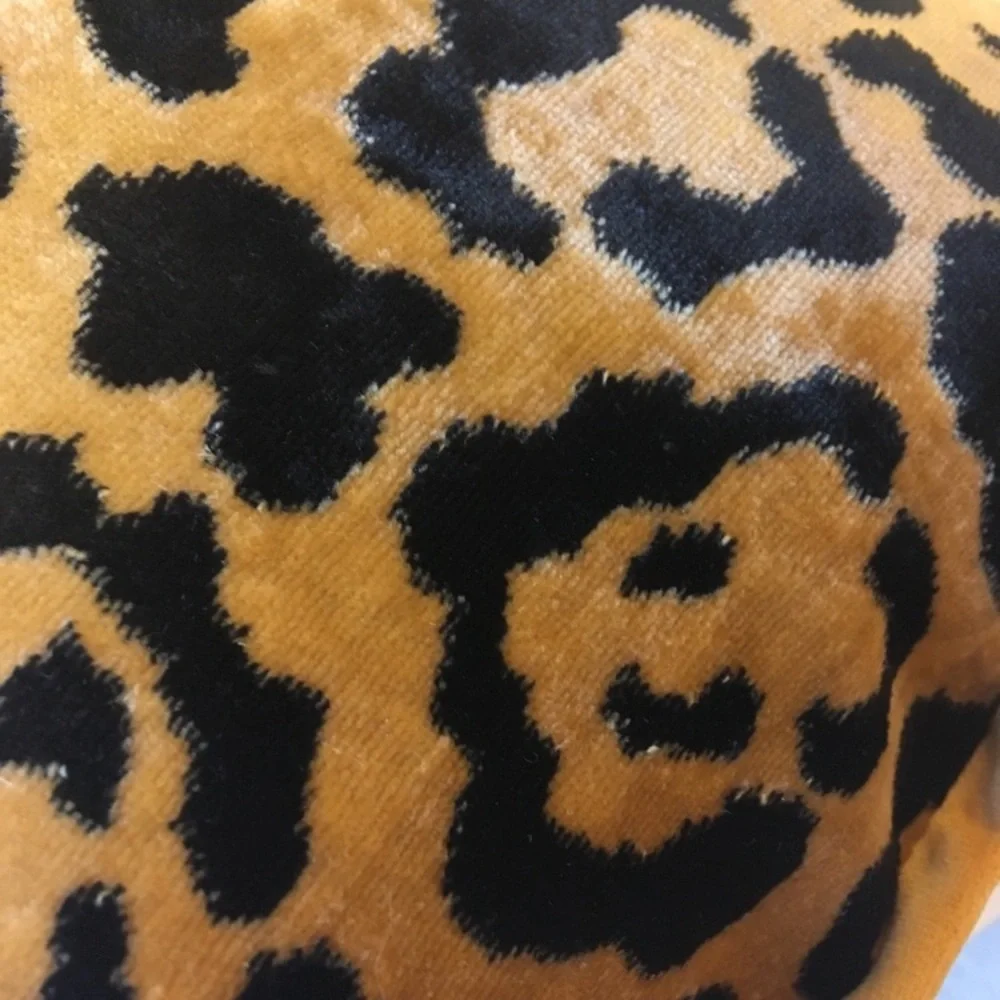 NEW Leopard Cheetah Animal Print Velvet Accent Pillow Sham - Picture 2 of 9
